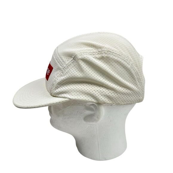 Supreme Perforated Reflective Camp Cap White 2016 5 Panel Skate Hat - Picture 3 of 9